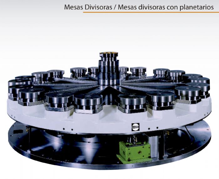 Mesas Divisoras / Mesas divisoras con planetarios  MESAS ROTATORIAS  FIBRO
